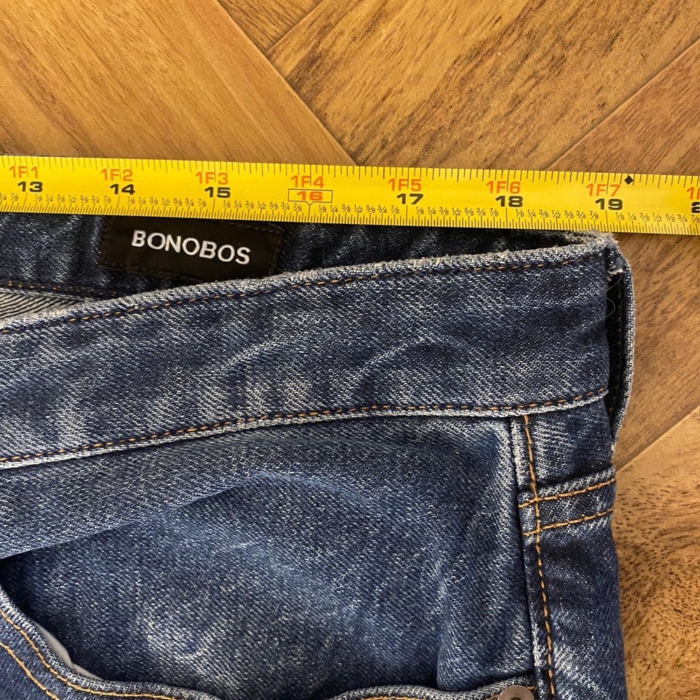 Bonobos Jeans Mens 36x32 Blue Premium Stretch Organic Cotton Denim 24485-BNF63 - Picture 4 of 8